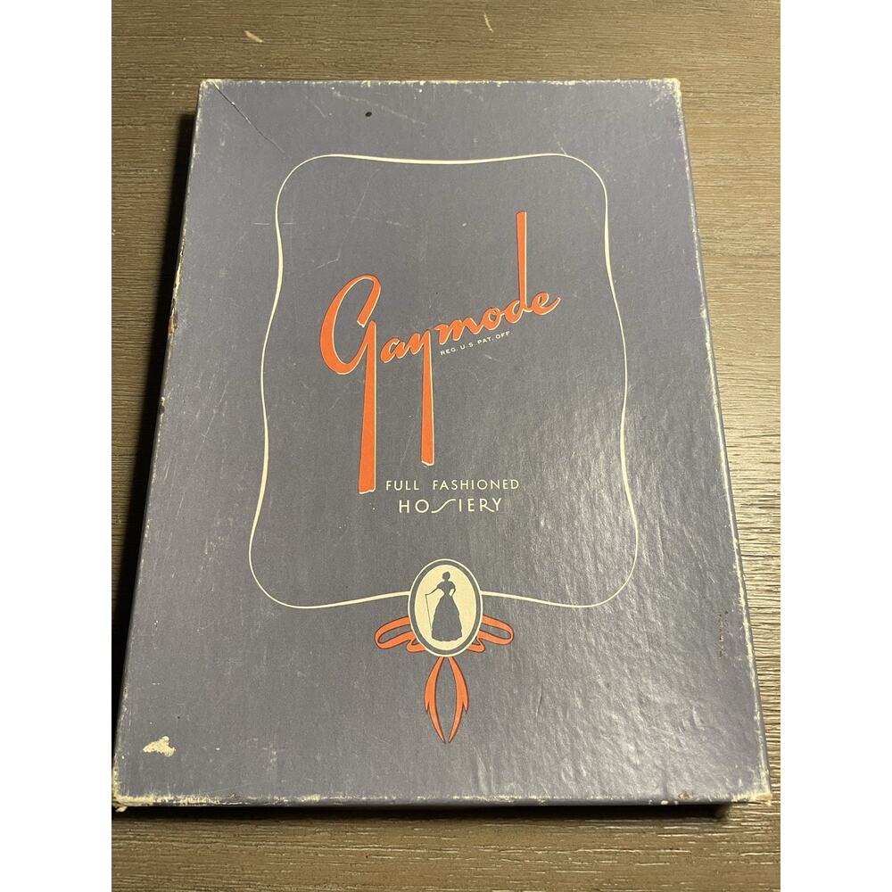 Vintage Gaymode Full Fashioned Nylon Stockings Merrie Maid Moonglo 10.5